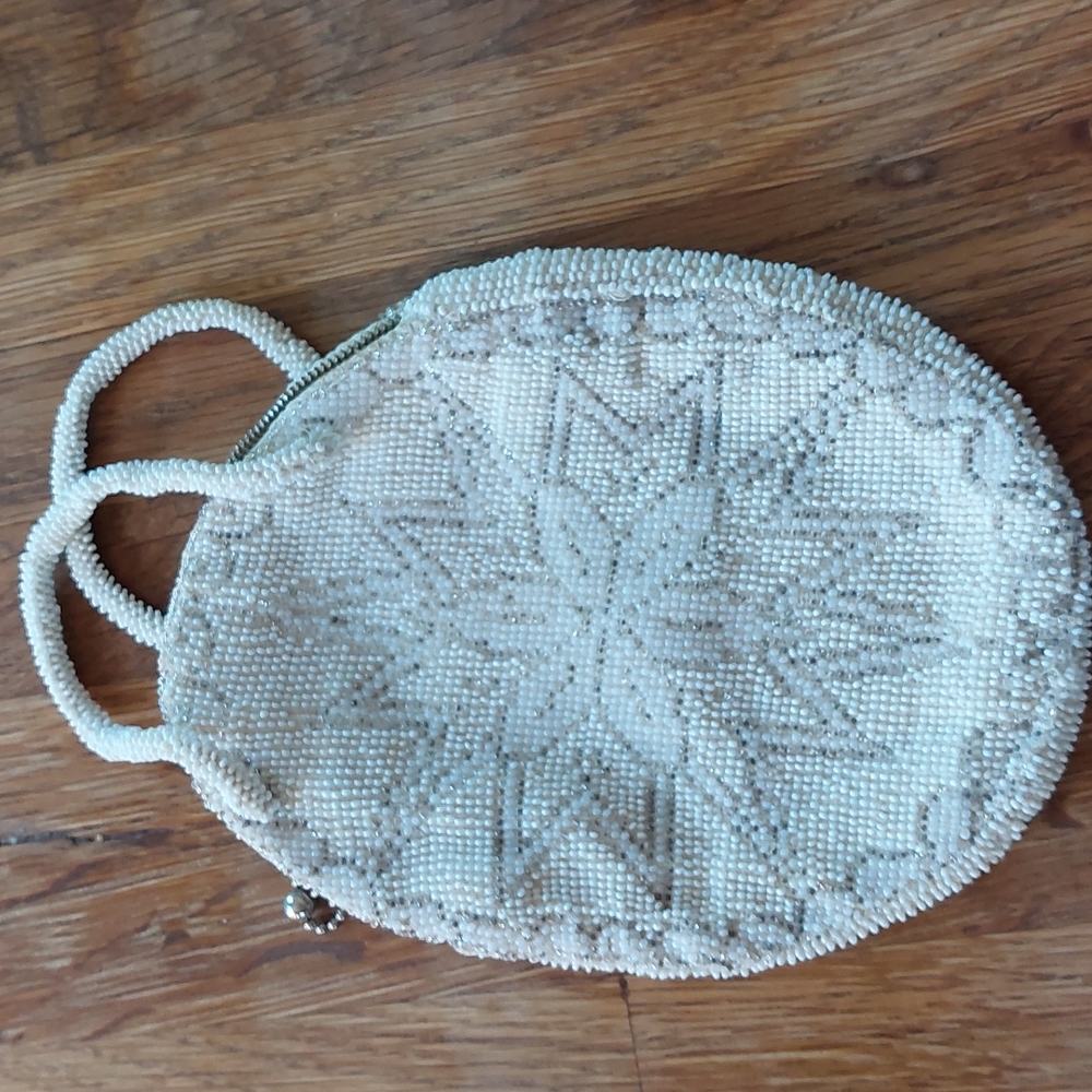 Stunning antique beaded purse